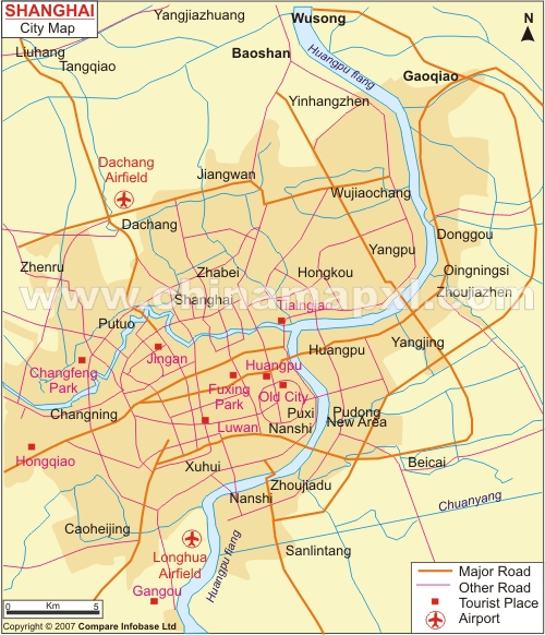 shanghai city carte